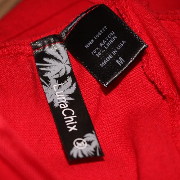 Luna Chix Y2K Red Mini Skater Dress M - Picture 5 of 6